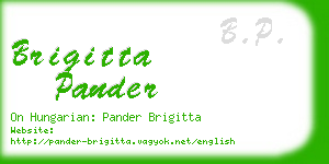 brigitta pander business card